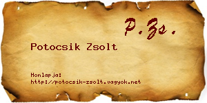 Potocsik Zsolt névjegykártya